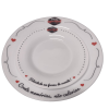 Prato de vidro personalizado para restaurante 