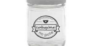 Pote de vidro personalizado no ABC