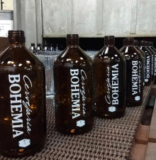 Garrafa de vidro personalizada para cerveja