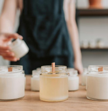 Recipientes para velas personalizados no Morumbi